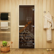 Дверь стеклянная Арта Креатив Мишка, осина