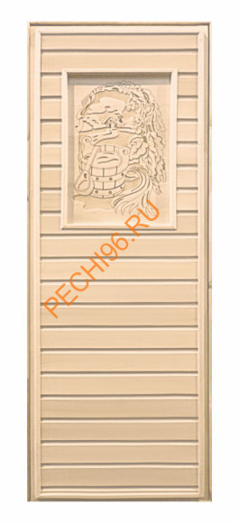 Дверь глухая «Липа с рисунком» коробка 1900х700 мм, осина Дверь глухая «Липа с рисунком» коробка 1900х700 мм, осина