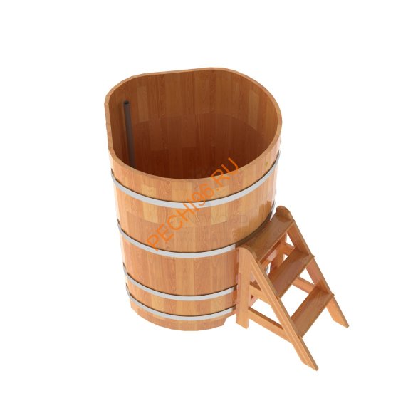 Купель для бани BentWood угловая из сращённой лиственницы, 1,03х1,03 м