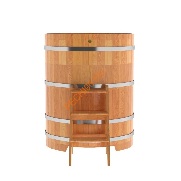 Купель для бани BentWood угловая из сращённой лиственницы, 1,03х1,03 м