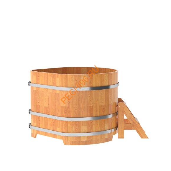 Купель для бани BentWood угловая из сращённой лиственницы, 1,03х1,03 м