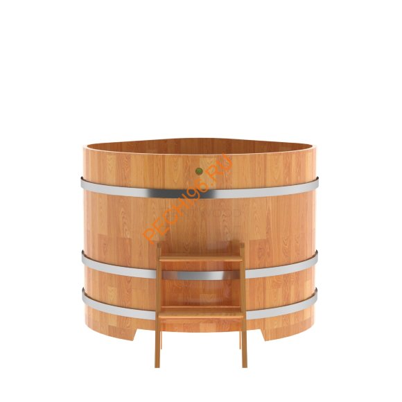 Купель для бани BentWood угловая из сращённой лиственницы, 1,03х1,03 м