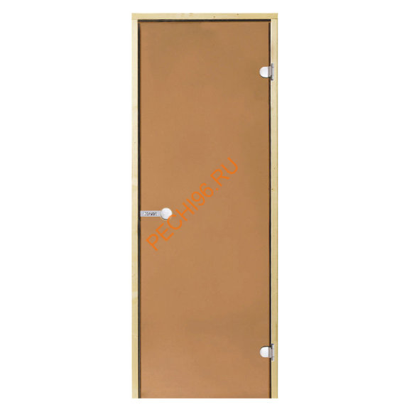 Дверь стеклянная Harvia «бронза» коробка сосна