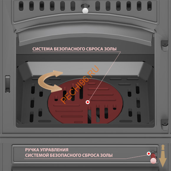 Печь-камин Везувий LV-12РS, Антрацит Печь-камин Везувий LV-12РS, Антрацит