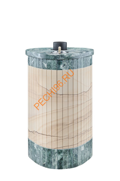 Печь банная Ферингер Оптима ПФ Окаменевшее дерево перенесённый рисунок+Змеевик