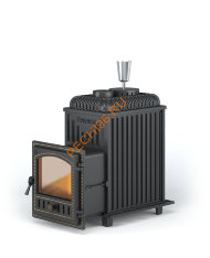 Чугунная банная печь Эверест Легкий пар (280) под обкладку