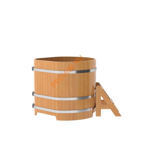 Купель для бани BentWood угловая из лиственницы Премиум, 1,03х1,03 м