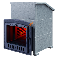 Печь банная Гефест Гром 50П2 в облицовке Президент 1220/60 Талькомагнезит