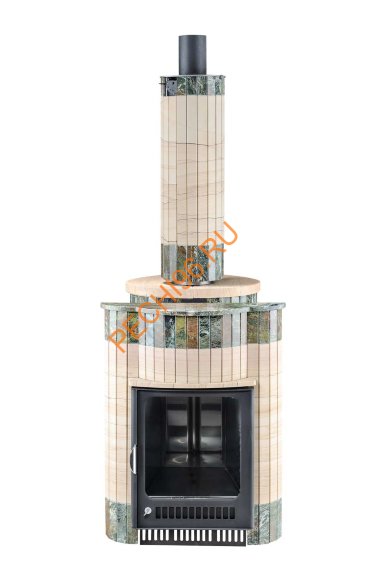 Печь банная Ферингер Малютка ПФ Окаменевшее дерево перенесённый рисунок+Жадеит