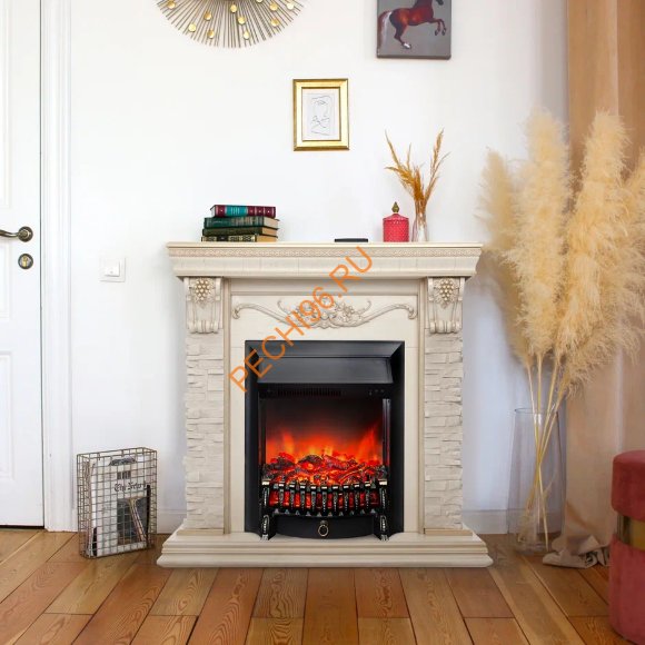 Электрокамин RealFlame Patricia WT с очагом Fobos Lux BL RC