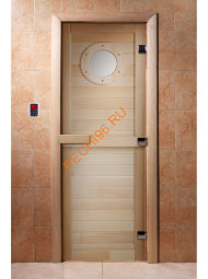 Дверь стеклянная DoorWood с фотопечатью «Яхта»