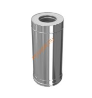 Сэндвич труба 0.5м Титан KraftBerg, d 250/330 321/430-0,5/0,5мм