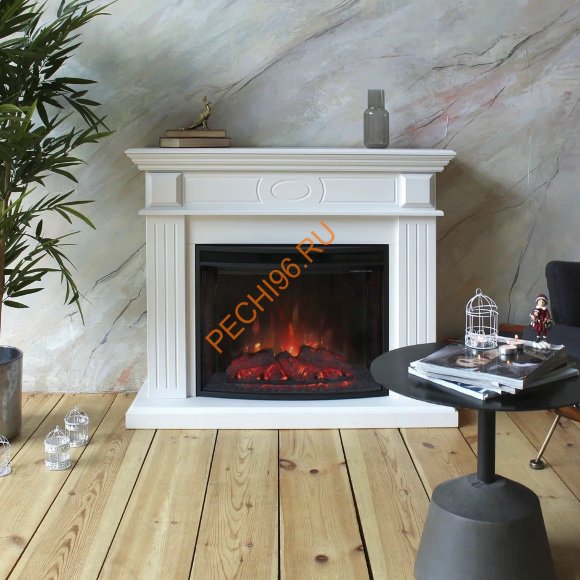 Электрокамин RealFlame Leda 24/25,5 WT c очагом Evrika 25,5 LED