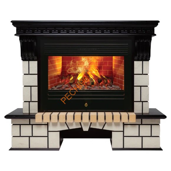 Электрокамин RealFlame Stone new 26/HL с очагом 3D Novara 26