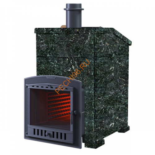 Печь банная Гефест Гром 50П2 в облицовке Президент 1180/50 Серпентинит Печь банная Гефест Гром 50П2 в облицовке Президент 1180/50 Серпентинит