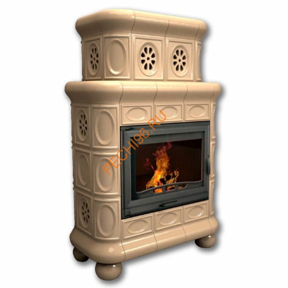 Печь-камин КимрПечь Медальон пристенный двухъярусный Ваниль Печь-камин КимрПечь Медальон пристенный двухъярусный Ваниль