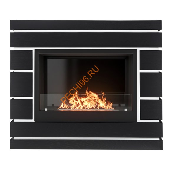 Биокамин Firelight BFP/P-2520, с порталом Moderno 25 шпон чёрный дуб