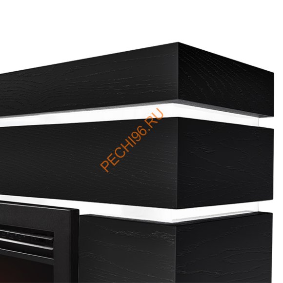 Биокамин Firelight BFP/P-2520, с порталом Moderno 25 шпон чёрный дуб