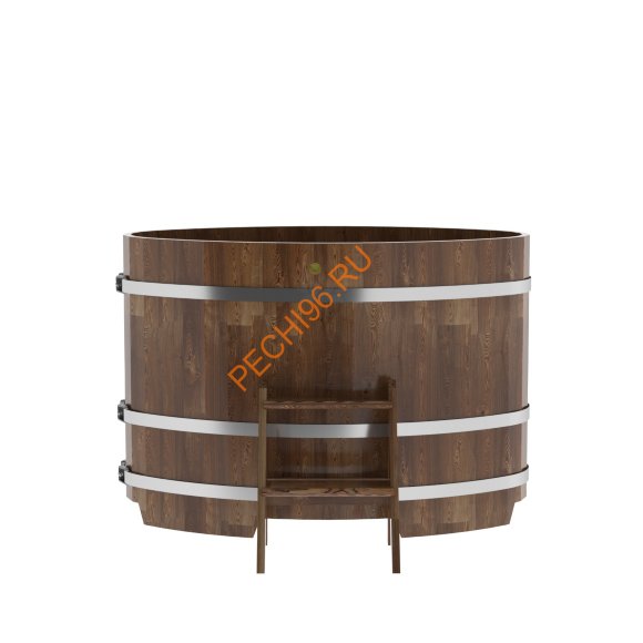 Купель для бани BentWood овальная из сращённой морёной лиственницы, 0,80х1,42 м