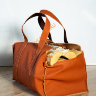 Дровница-сумка Fire&Wood Ottawa, экокожа медно-рыжая