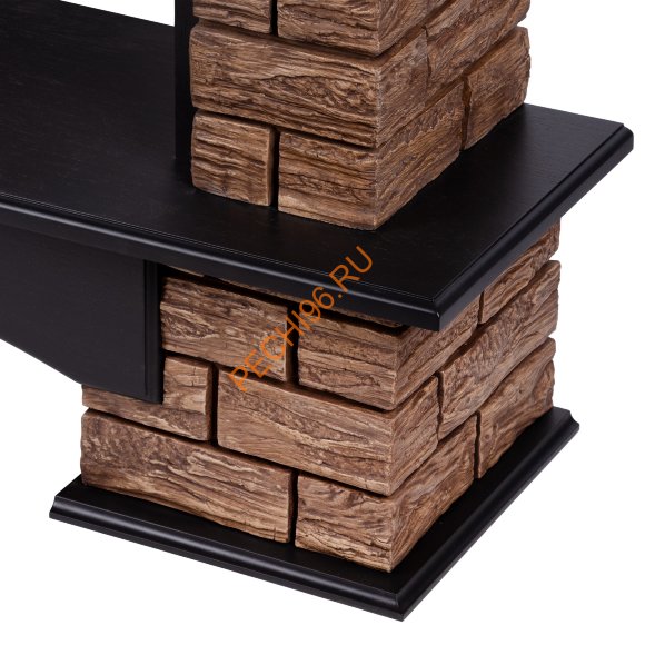 Электрокамин Electrolux EFP/P-2520LS N с порталом Firelight Forte Wood 25, камень темный, венге