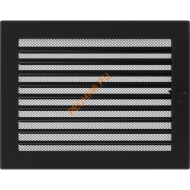 Вентиляционная решетка Kratki 22/30CX 220х300 мм черный