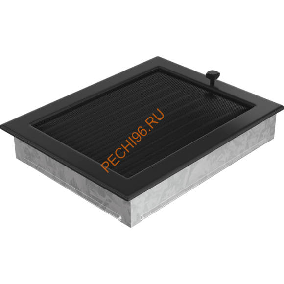 Вентиляционная решетка Kratki 22/30CX 220х300 мм черный