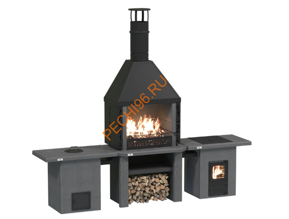 Объединённые печи 3 в 1 Графит