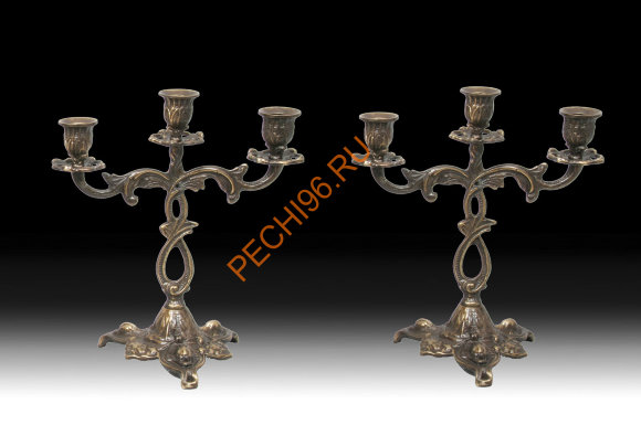 Канделябр на 3 свечи Virtus 4206A, пара