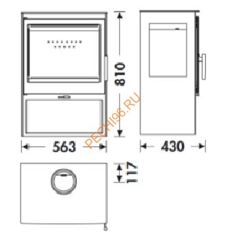 Печь-камин Panadero Onix 3V