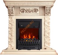Электрокамин Royal Flame Luxemburg слоновая кость с очагом Aspen