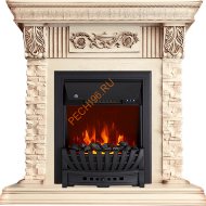 Электрокамин Royal Flame Luxemburg слоновая кость с очагом Aspen