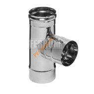 Тройник 90° Феррум, нержавейка AISI 430-0,8 мм, d 115 мм