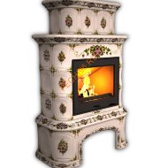 Печь-камин КимрПечь Прованс центральный двухъярусный Лето с дровником