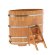 Купель для бани BentWood овальная из сращённой лиственницы, 0,92х1,66 м