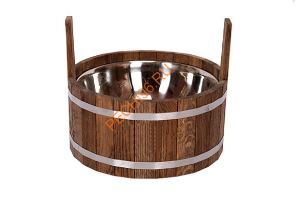 Шайка 5л Дуб нержавеющая вставка