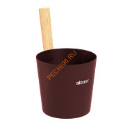 Шайка EVEREST DARK BROWN 5 л, алюминий (TG-46)