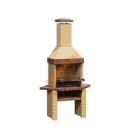 Печь-барбекю угловая Принц Классик