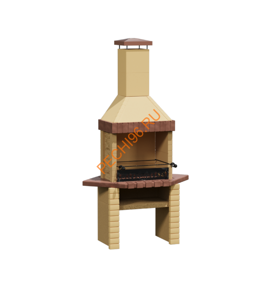 Печь-барбекю угловая Принц Классик