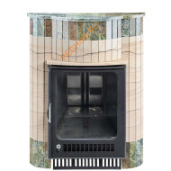 Портал для банной печи Ферингер Малютка ПФ Окаменевшее дерево перенесённый рисунок+Жадеит