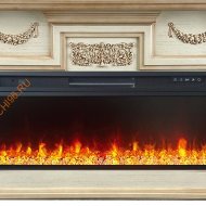 Электрокамин Royal Flame London слоновая кость с патиной с очагом Vision 42 LED