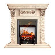 Электрокамин Royal Flame Luxemburg слоновая кость с очагом Fobos FX M