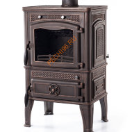 Чугунная печь-камин Fireway Dacha патина