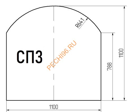 Стекло напольное СП3 1100*1100мм