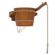 Обливное устройство SAWO из кедра, 18 л, 393-D