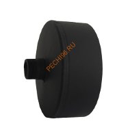 Заглушка LAVA с конденсатоотводом черный d 150 мм сталь 2 мм