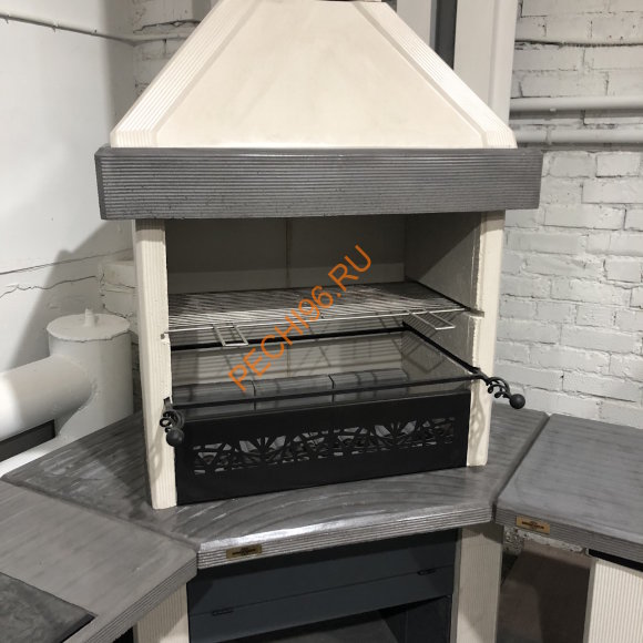 Печь-барбекю угловая Принц Сканди