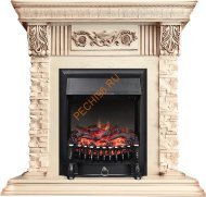 Электрокамин Royal Flame Luxemburg слоновая кость с очагом Fobos FX