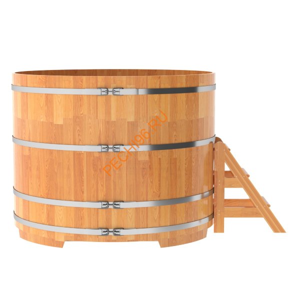 Купель для бани BentWood круглая из сращённой лиственницы, D 2,0м