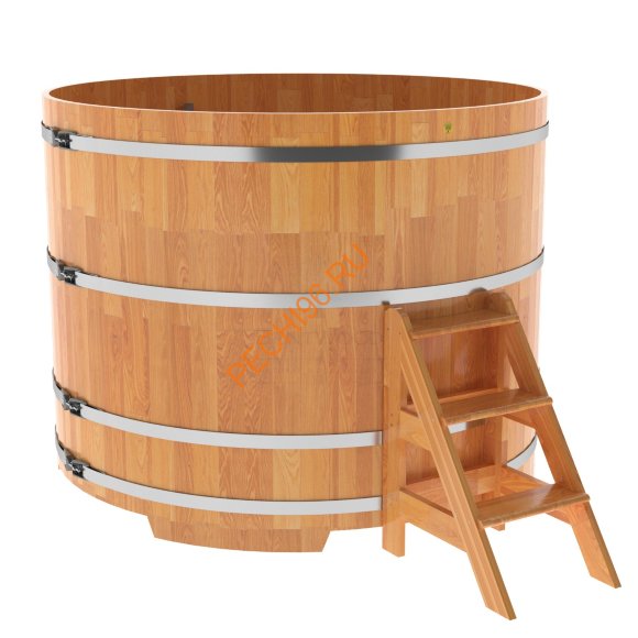 Купель для бани BentWood круглая из сращённой лиственницы, D 2,0м